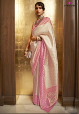 Kazah Kanjivaram Saree - Banarasi Silk