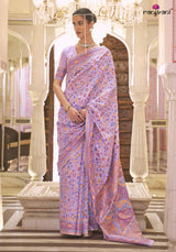 Khubani Pashmina Saree - Kashmiri Weave