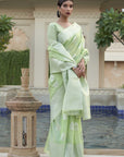 Kinaaz Pure Linen Saree - Ranjvani