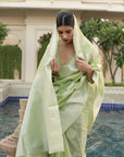 Kinaaz Pure Linen Saree - Ranjvani