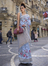 Kinsel Brasso Silk Saree - Satin Silk