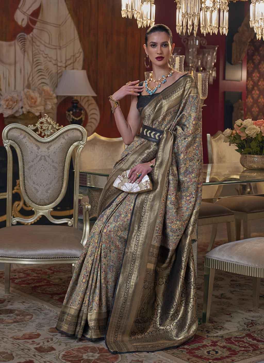 Kshahida (Saree) - Kashmiri Weave