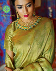 Kylie Kanjivaram Saree - Ranjvani