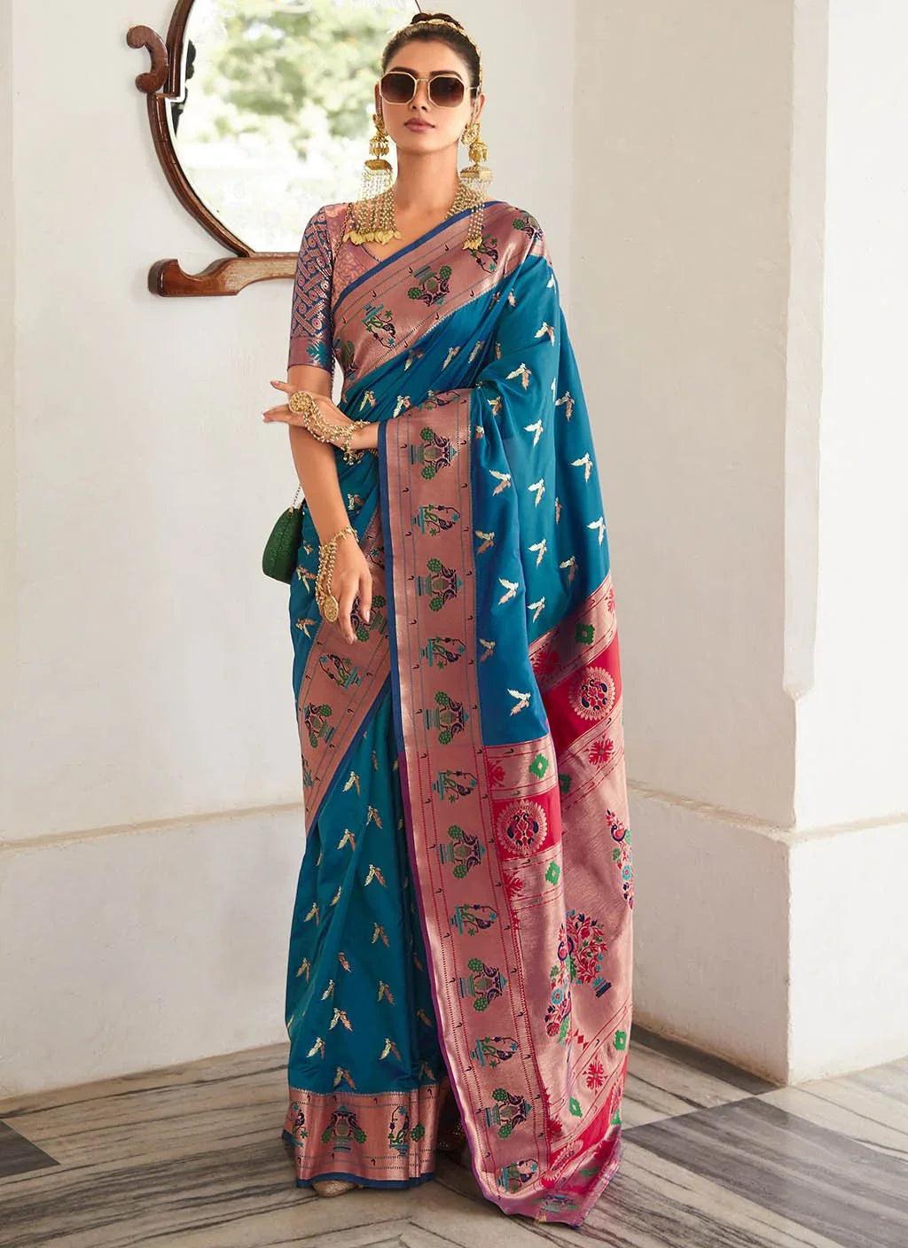 Love Bird Paithani (Saree) - Paithani Saree