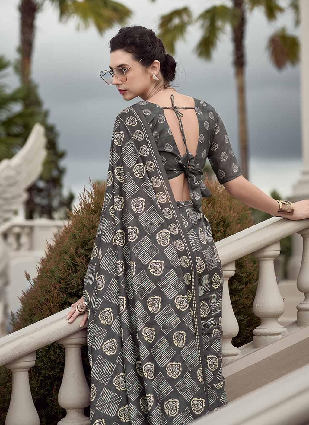 Man Bhavra (Saree) - Mal Mal Silk