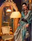 Opal Green Pure Organza Saree - Ranjvani