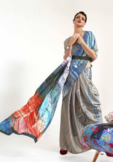Prakriti (saree) - Satin Silk