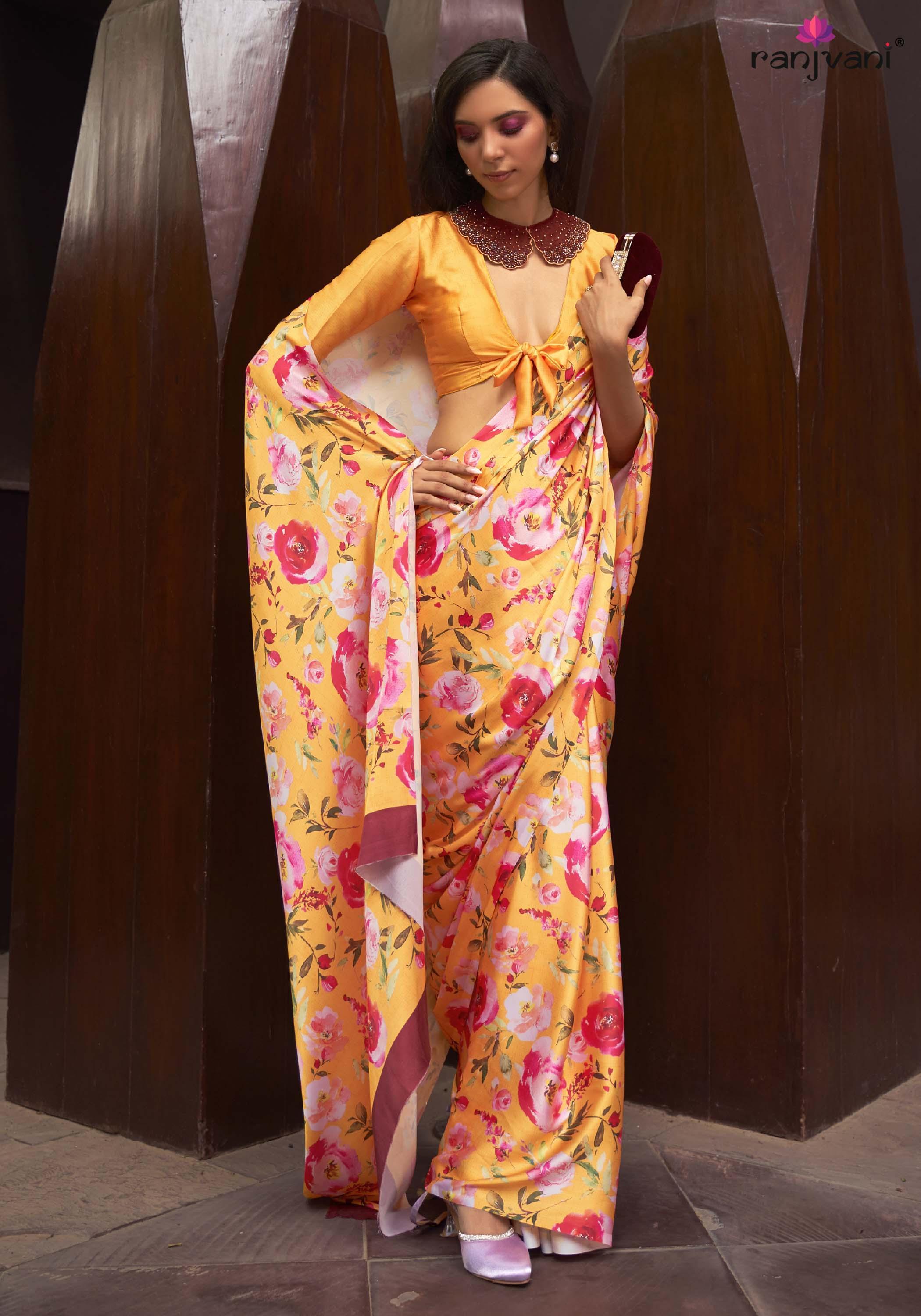 Prakriti (saree) - Satin Silk