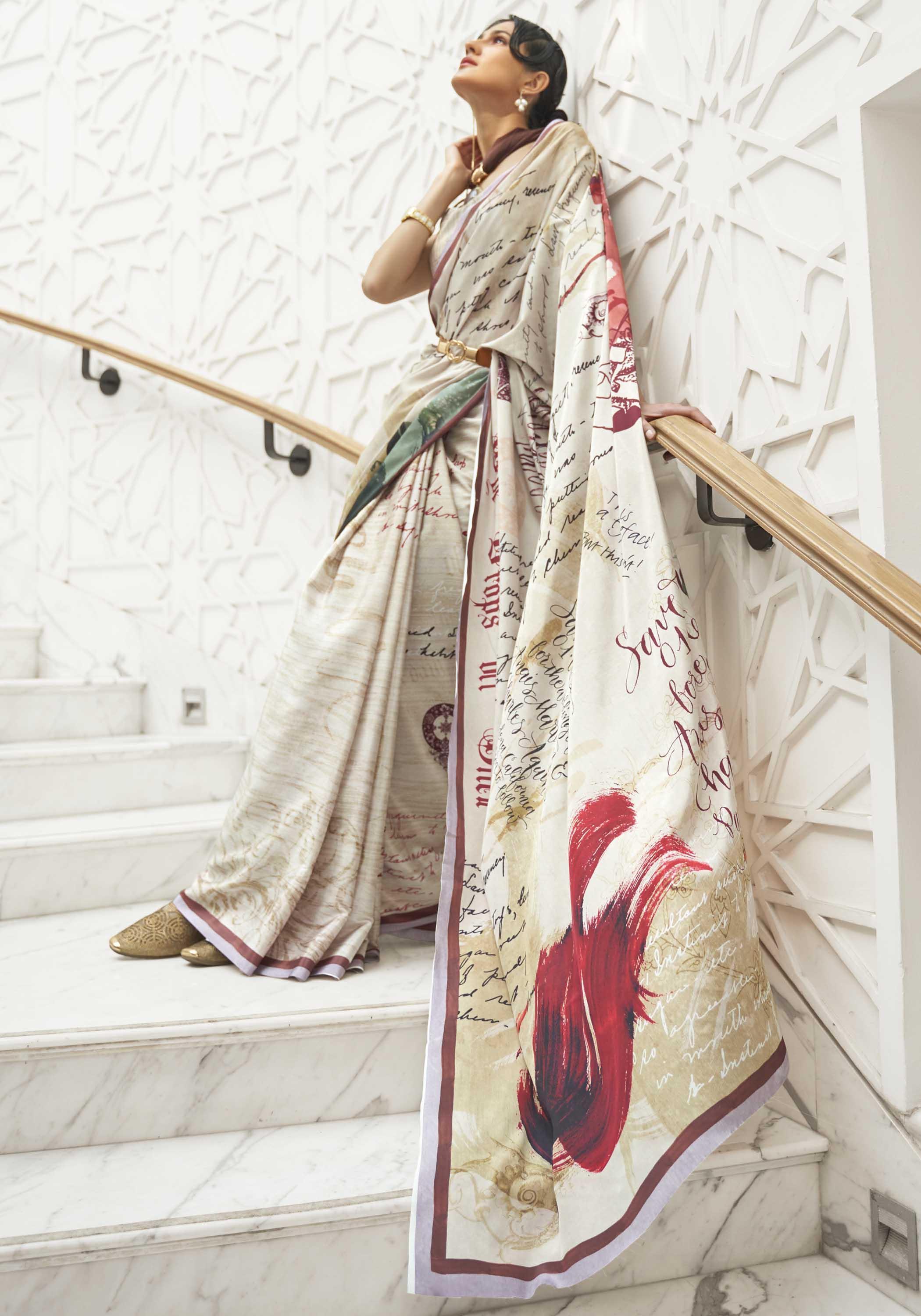 Prakriti (saree) - Satin Silk