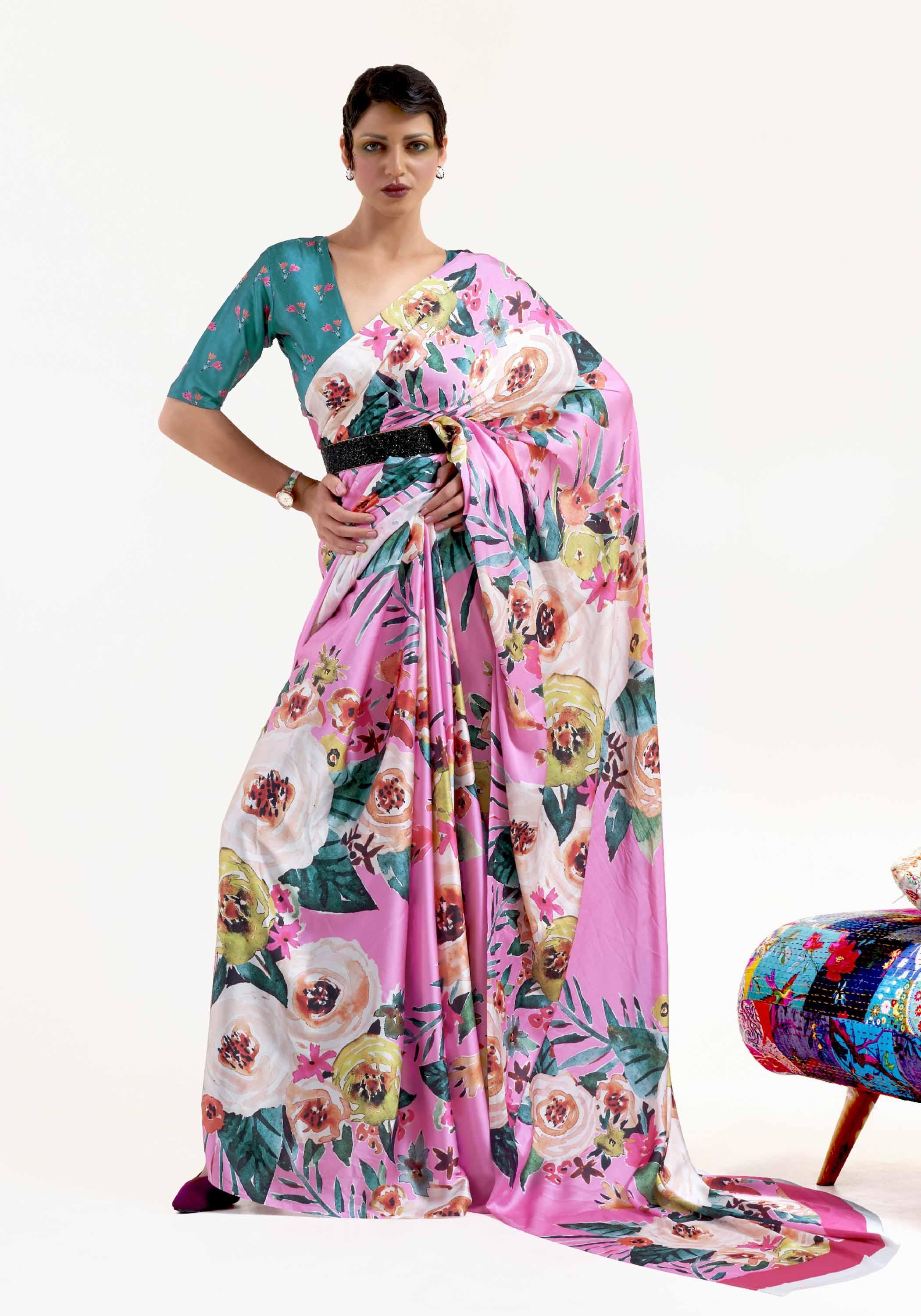 Prakriti (saree) - Satin Silk