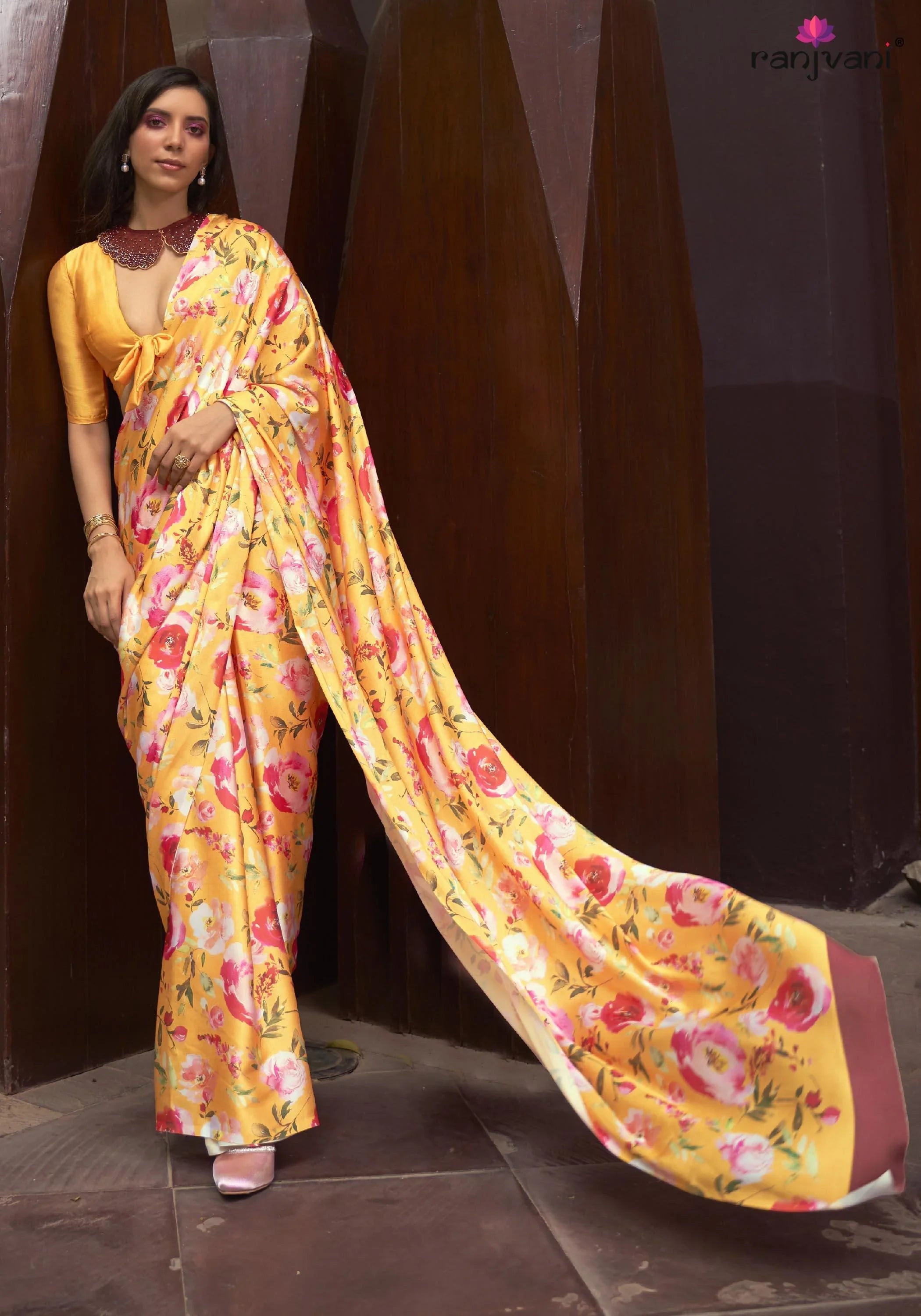 Prakriti (saree) - Satin Silk