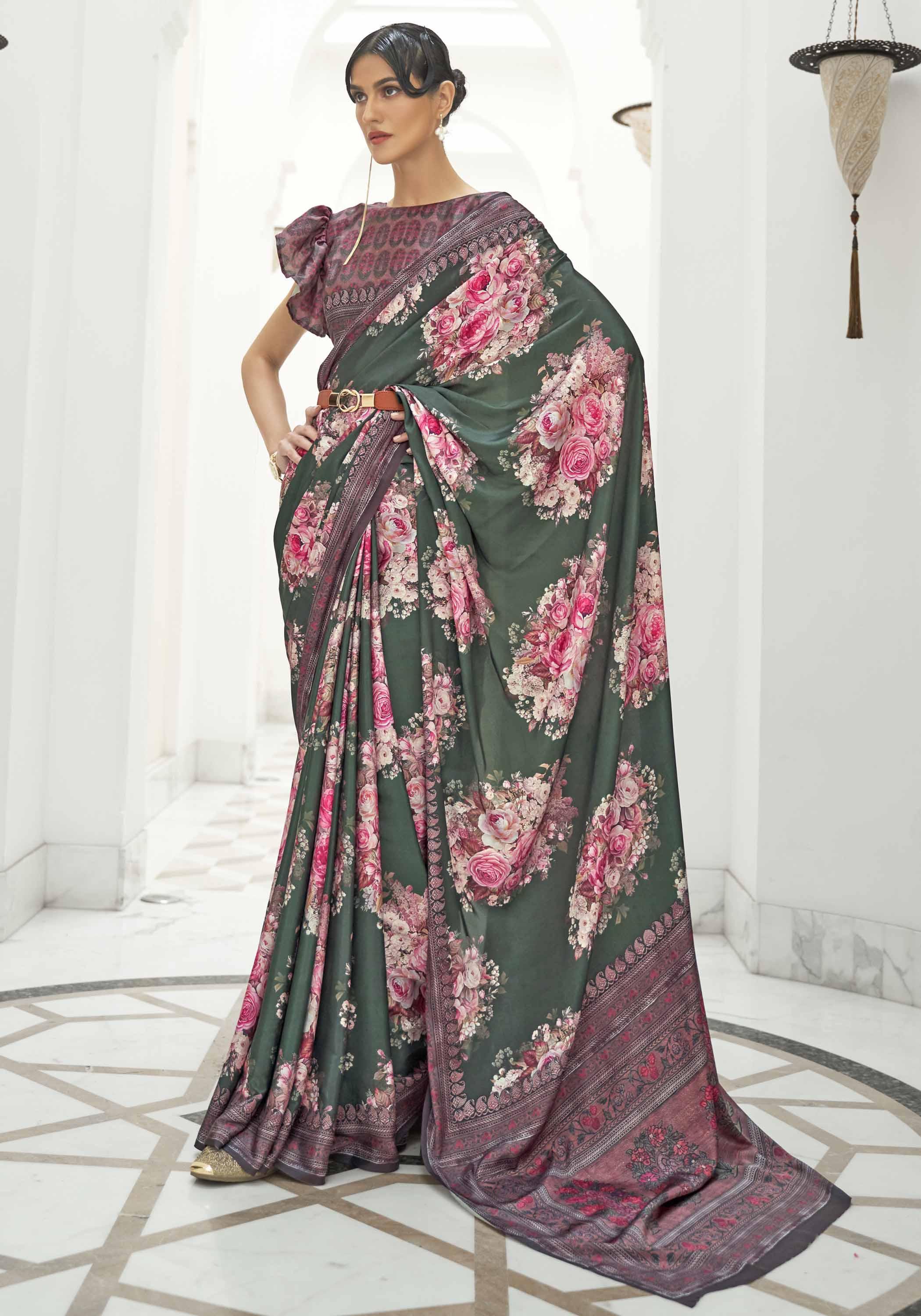 Prakriti (saree) - Satin Silk
