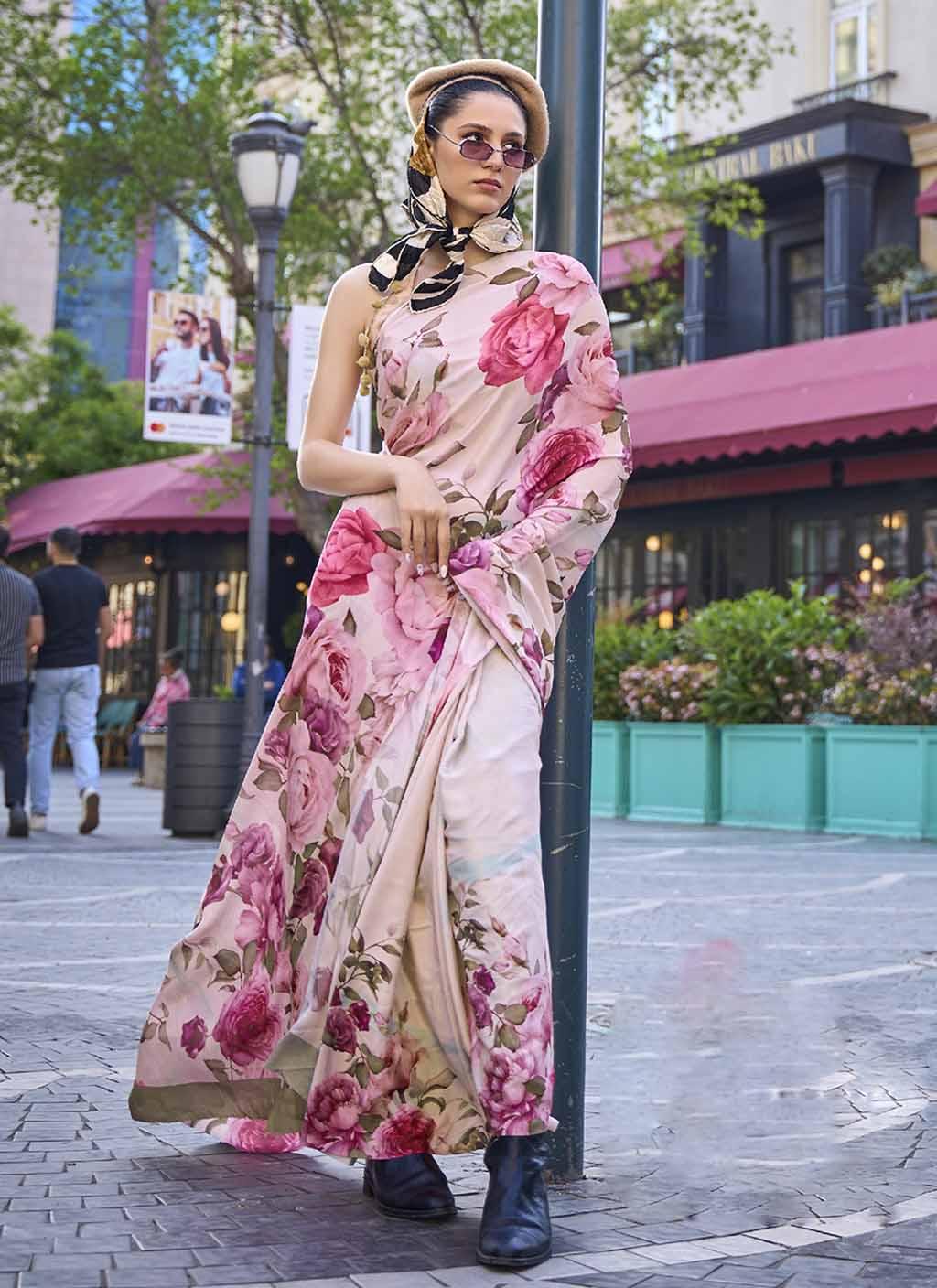 Qaafirana (Saree) - Satin Silk