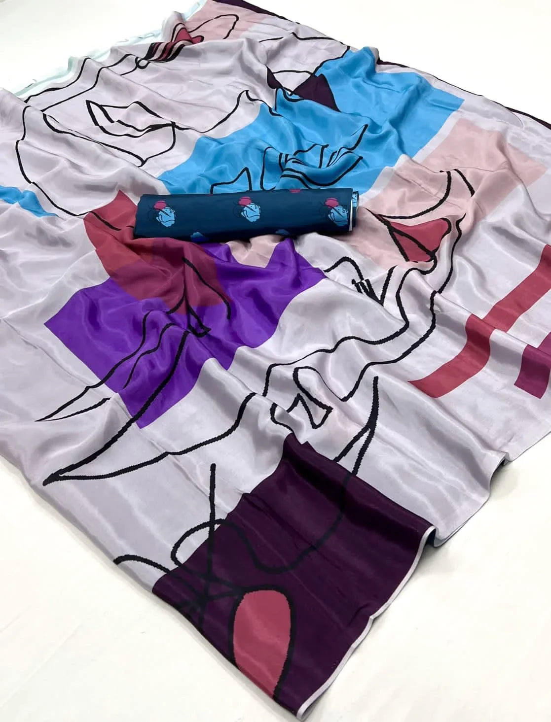 Qaafirana (Saree) - Satin Silk