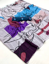 Qaafirana (Saree) - Satin Silk