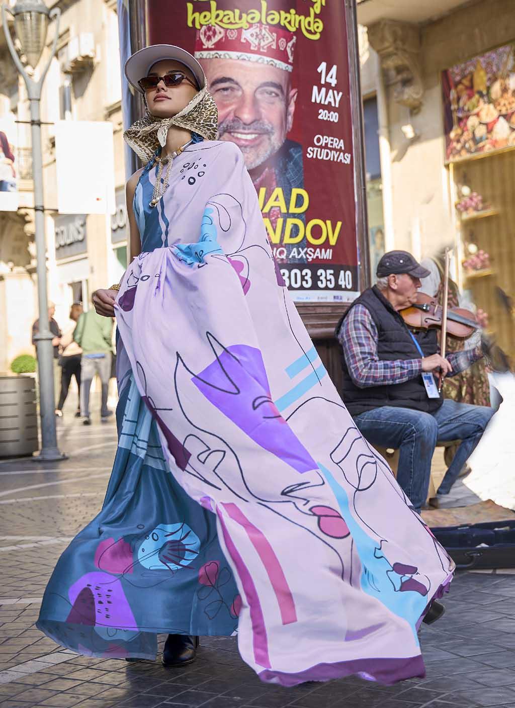 Qaafirana (Saree) - Satin Silk