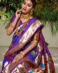 Rajwadi Paithani Saree - Ranjvani