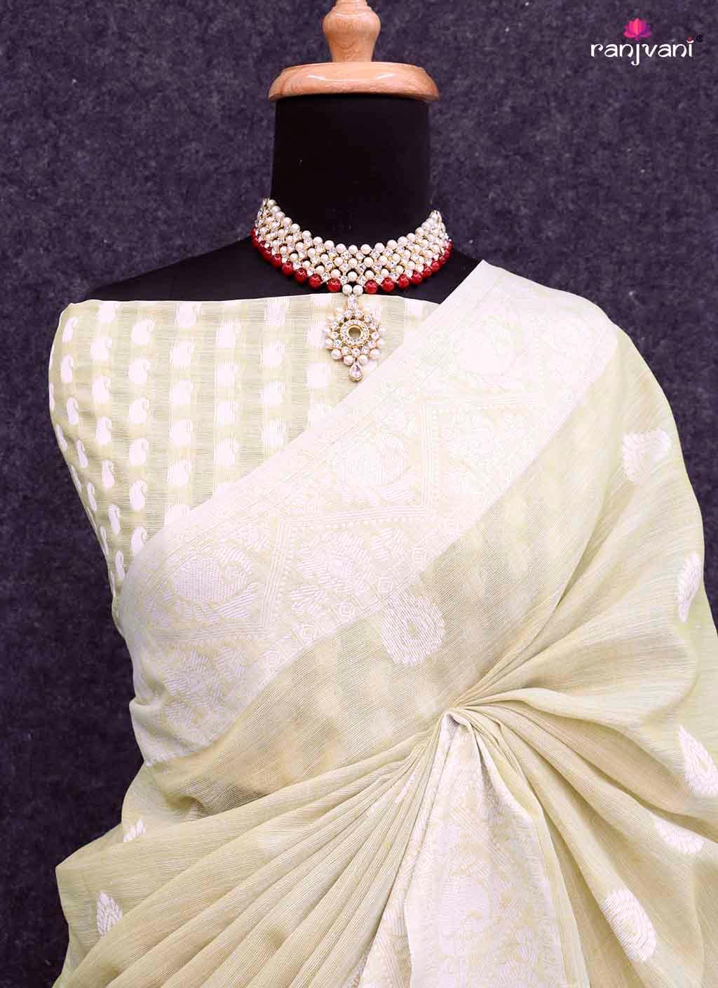 Ranjan Pure Linen Saree - Linen Saree