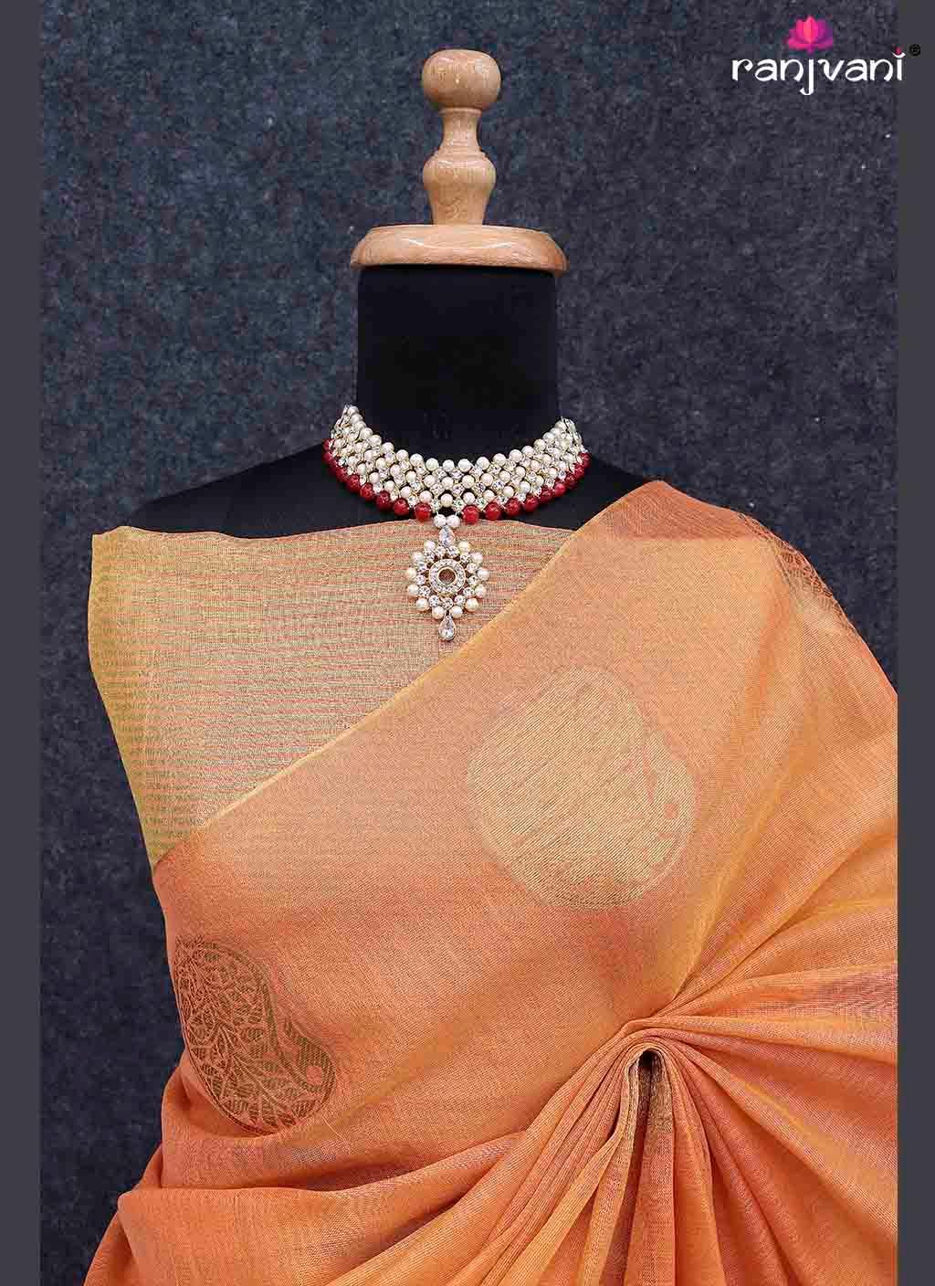 Ranjan Tissue Silk Saree - Tissue Silk