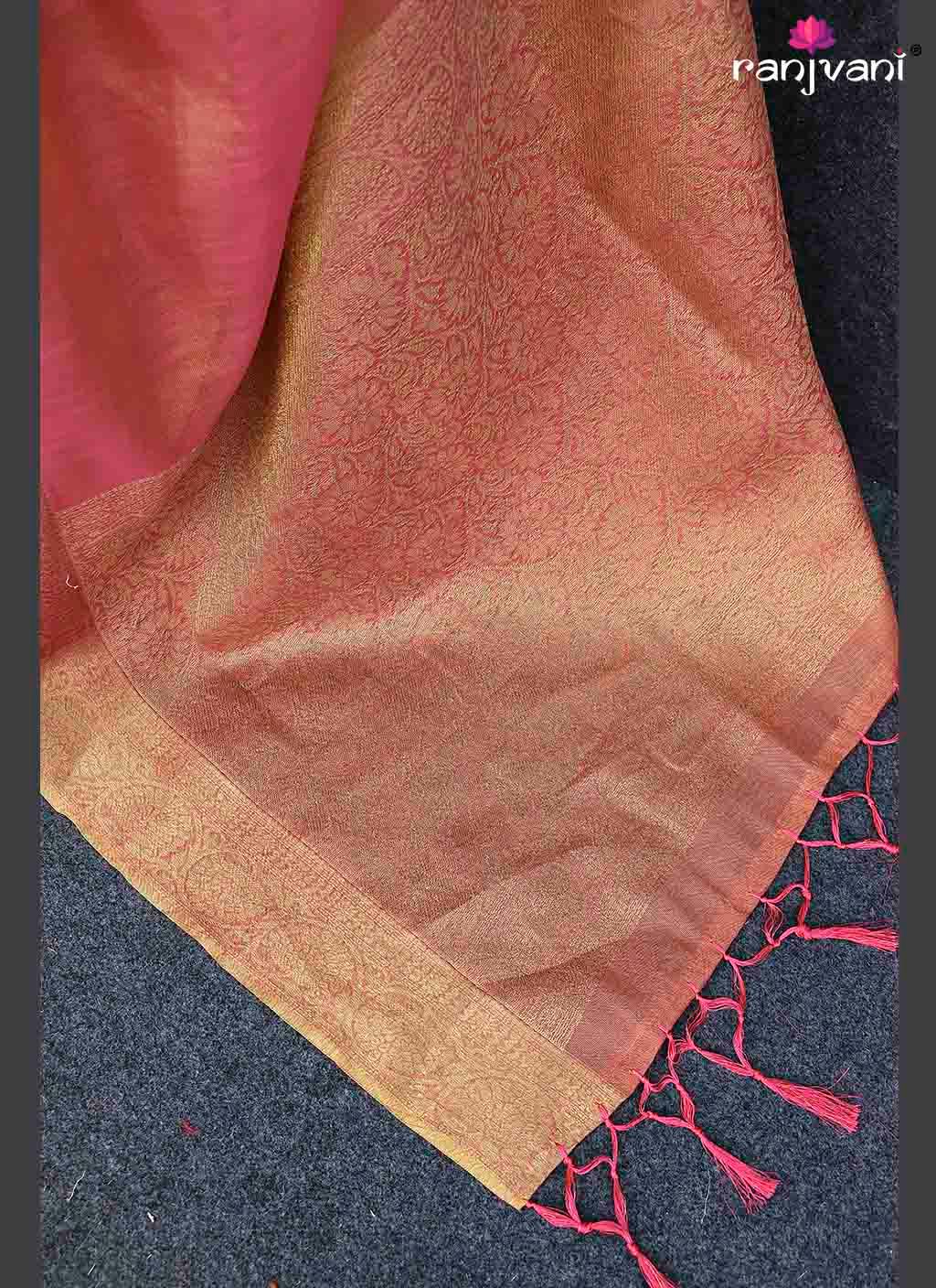 Rich Pallu Tissue Silk Saree - Ranjvani