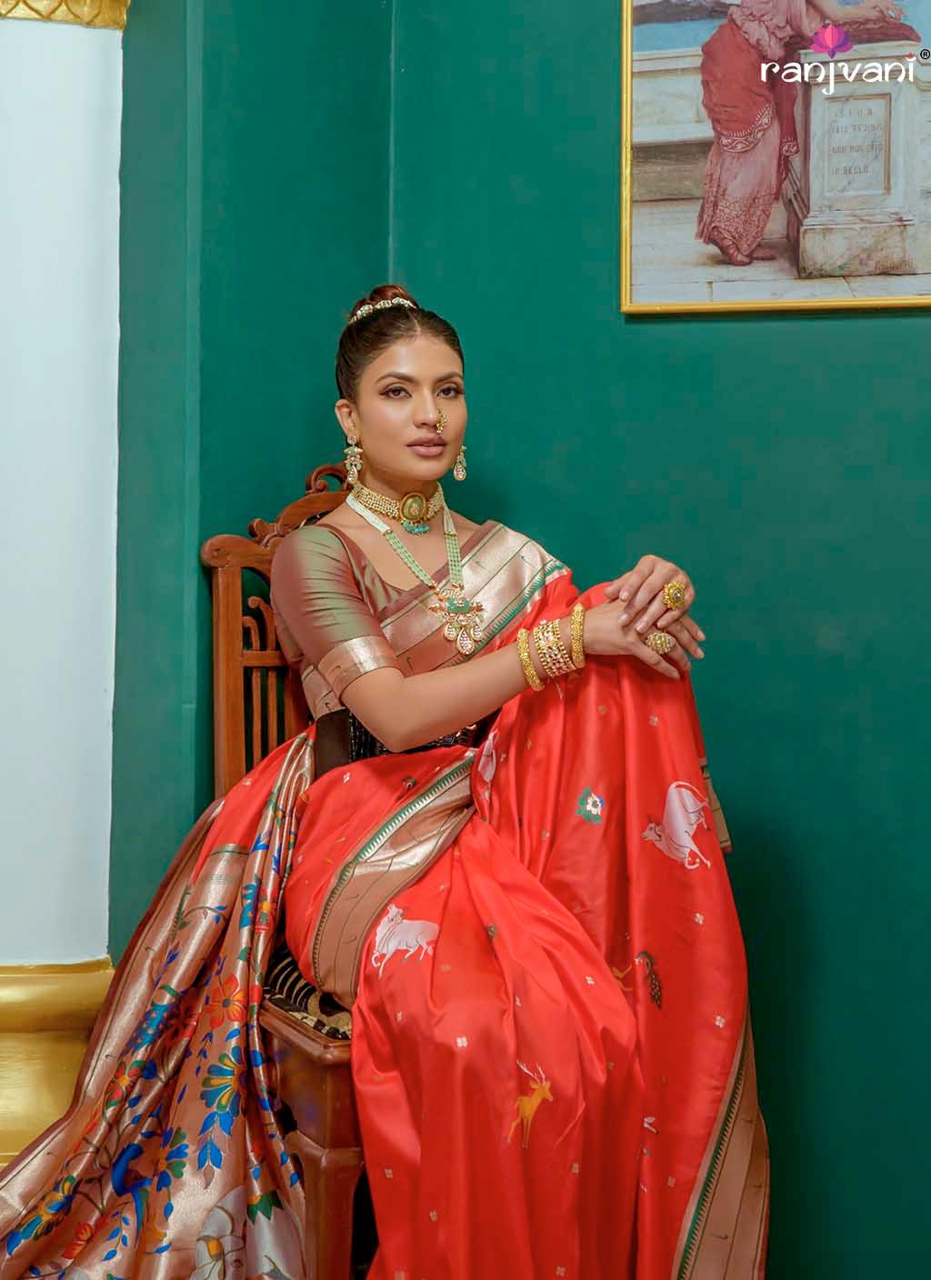 Riti Riwaz Paithani Saree - Ranjvani