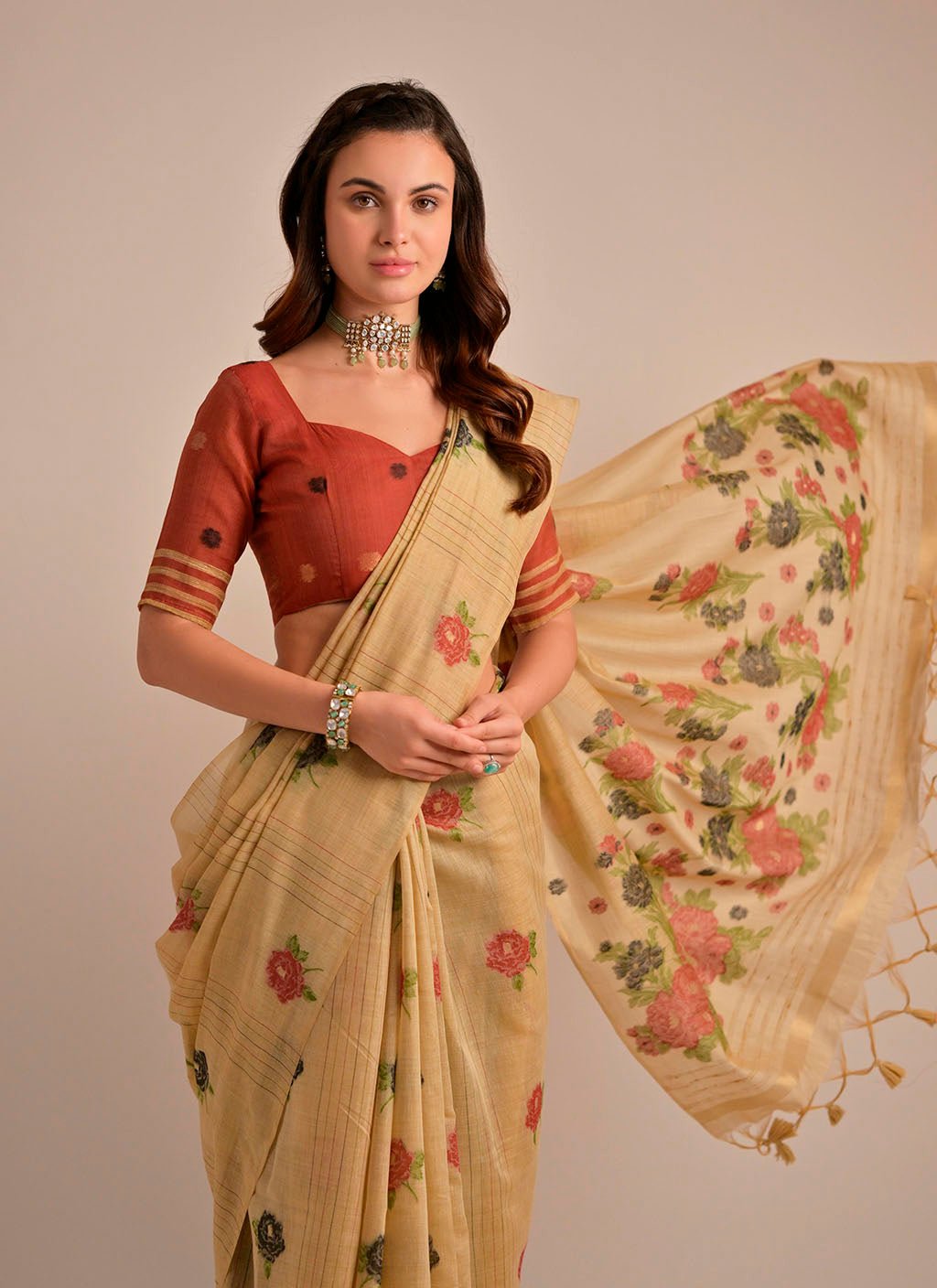 Sansha (saree) - Cotton Saree