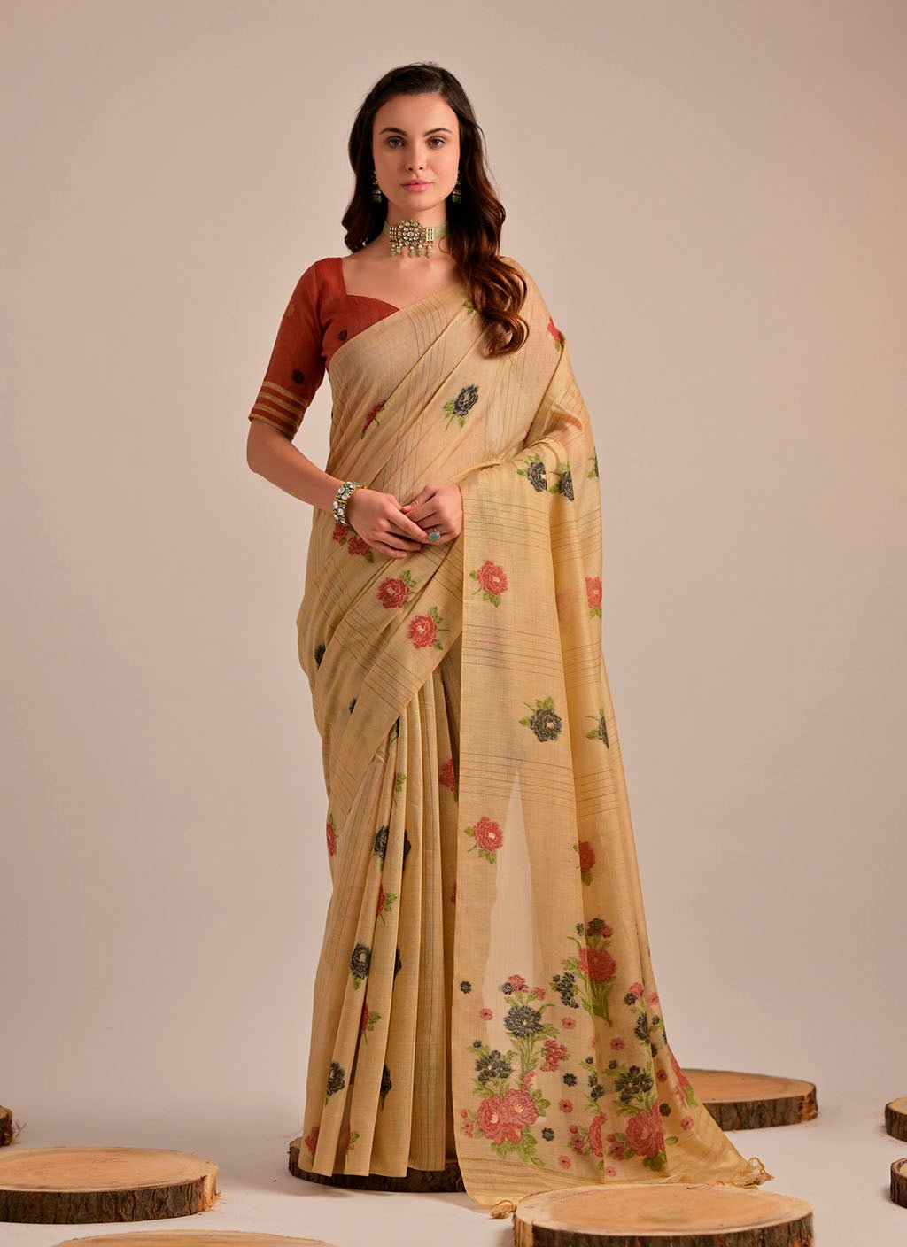 Sansha (saree) - Cotton Saree