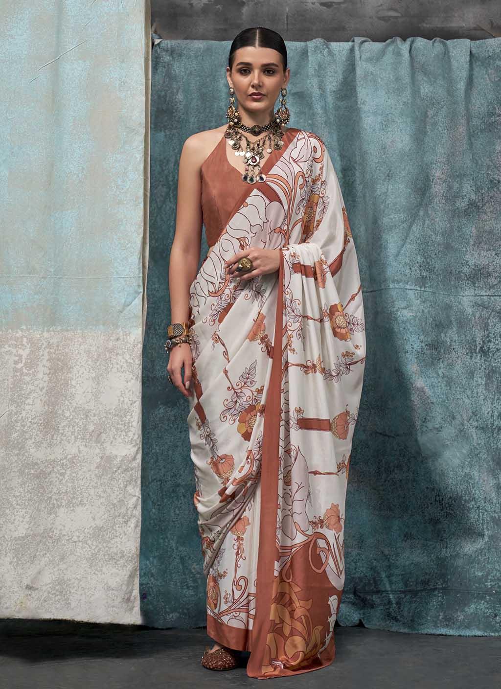 Satrang (Saree) - Satin Silk