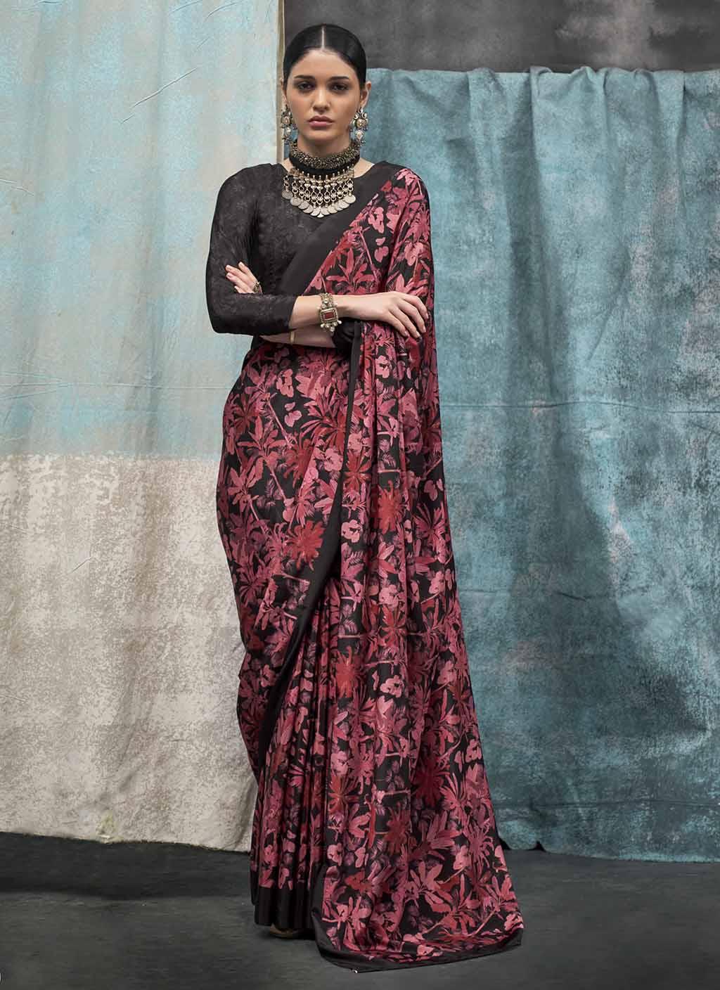 Satrang (Saree) - Satin Silk