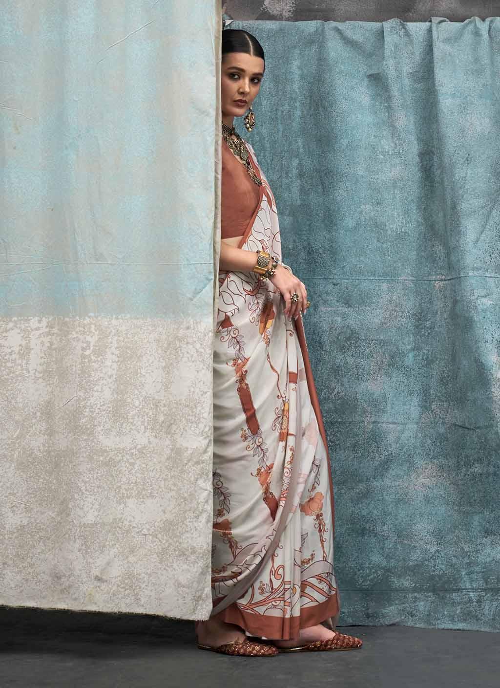 Satrang (Saree) - Satin Silk