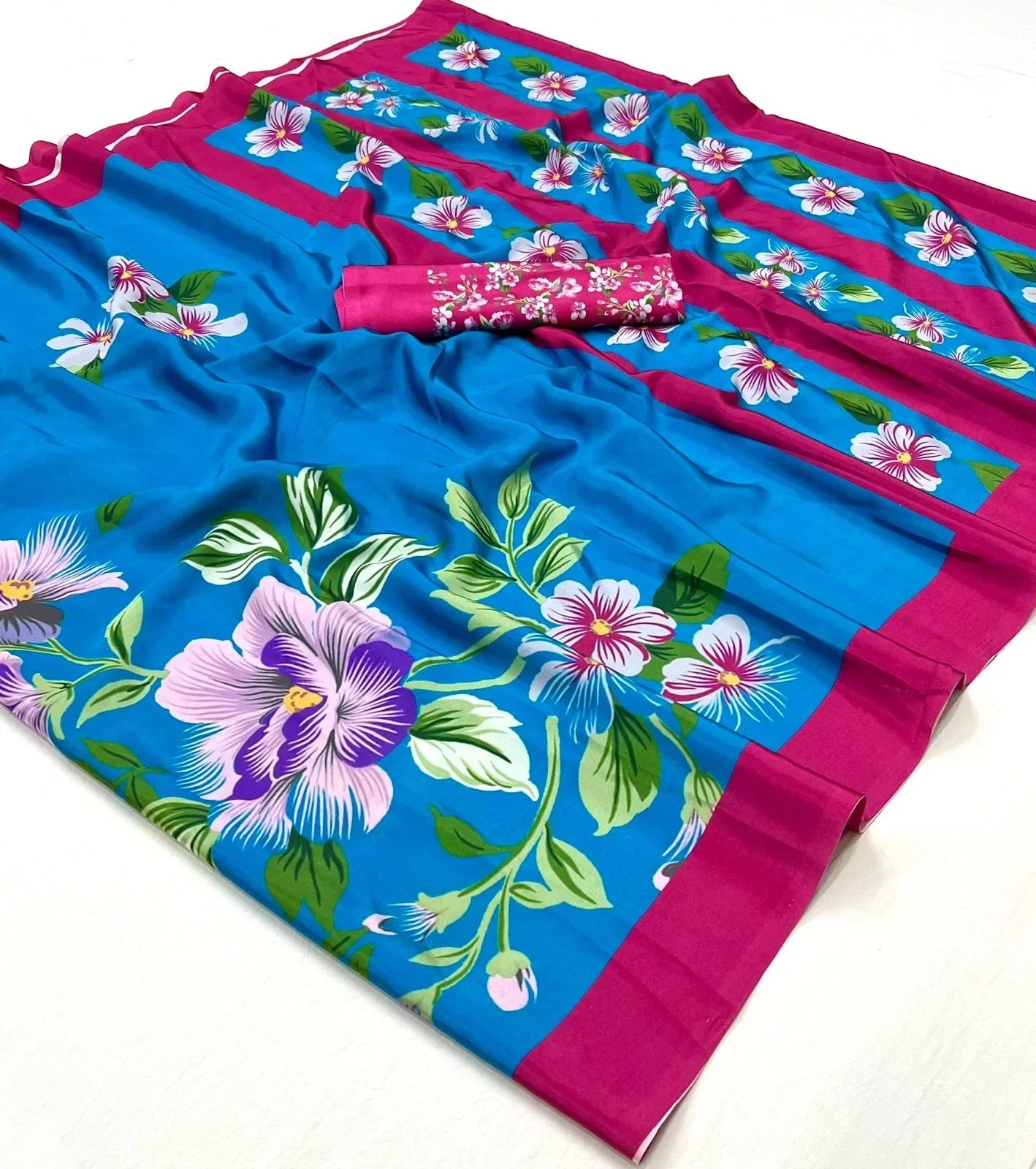 Satrang (Saree) - Satin Silk