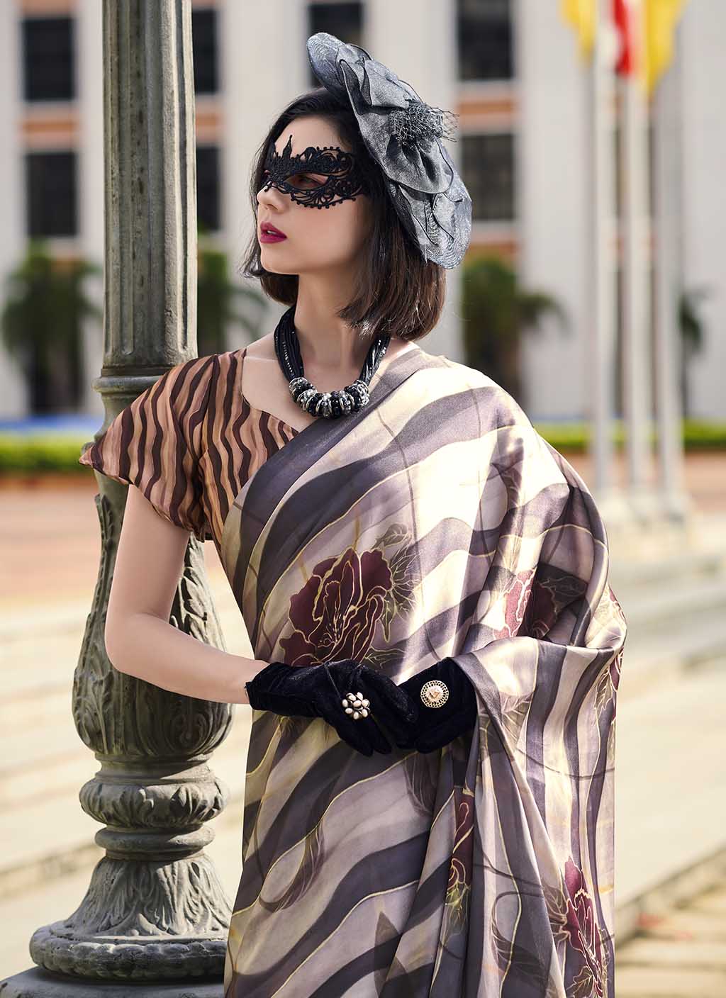 Shubra (Saree) - Satin Silk