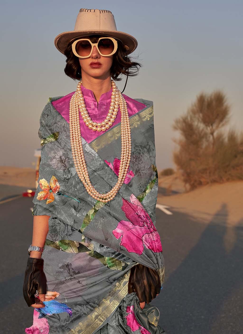 Sukoon Ke Rang (Saree) - Tussar Silk Saree