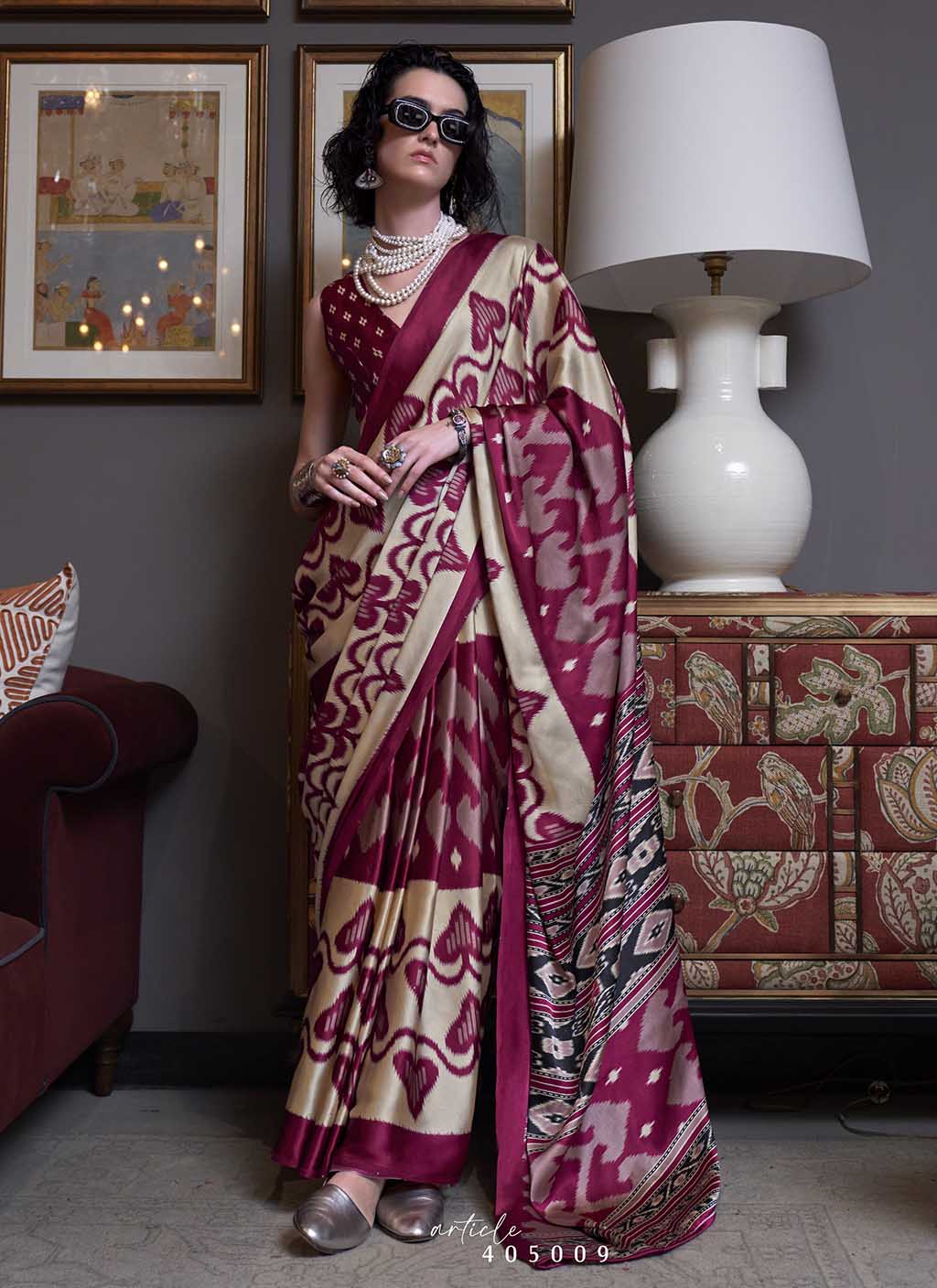 Universal (saree) - Satin Silk