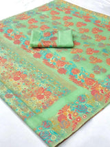 Vrindavan (Saree) - Kashmiri Weave