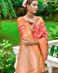 Zigzag Raw Silk Saree - Ranjvani