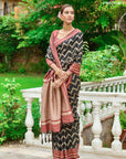 Zigzag Raw Silk Saree - Ranjvani